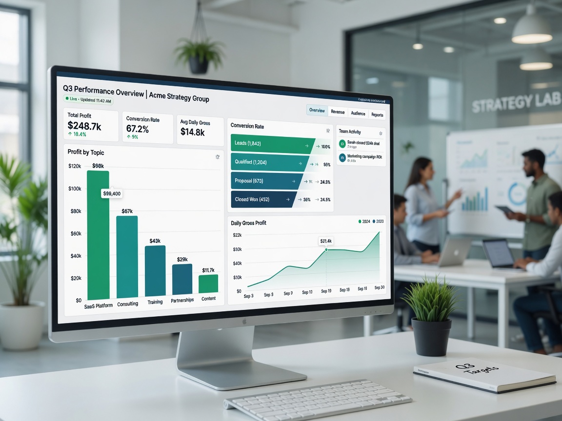 The core idea of the profit dashboard: let every team member at every level make decisions using the same set of numbers every day